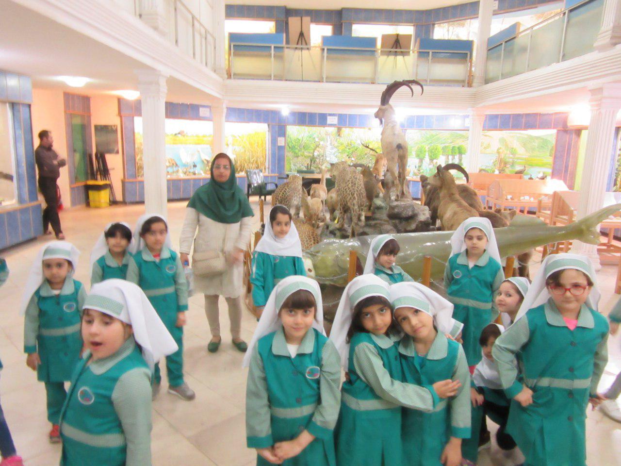 بازدید دانش آموزان پیش دبستانی از موزه محیط زیست