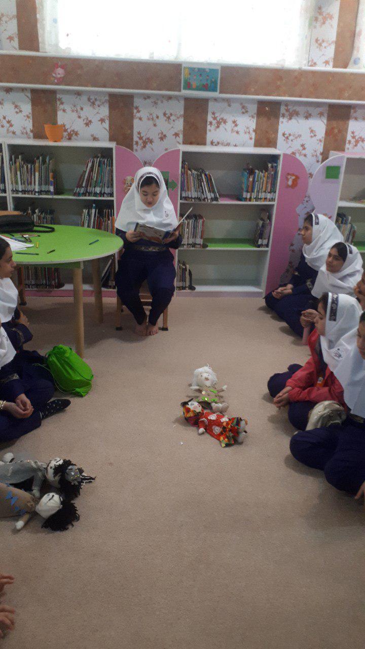 بازدید از کتابخانه کودکان باران  ، پایه ششم به مناسبت هفته کتاب و کتابخوانی